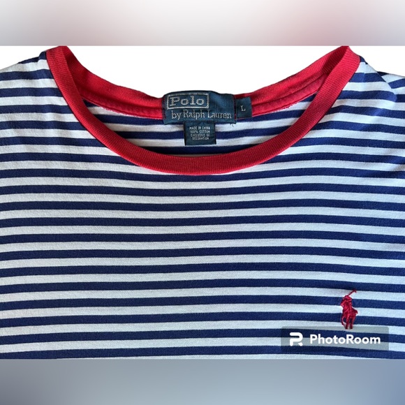 Polo Ralph Lauren Striped Crew Neck T Shirt Size Large - Picture 3 of 13